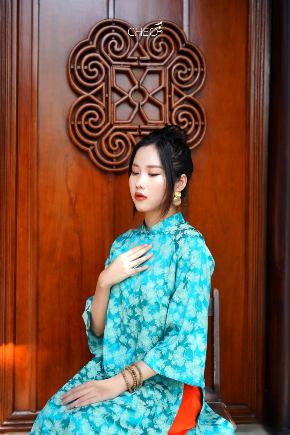 Áo dài Gấm Xanh