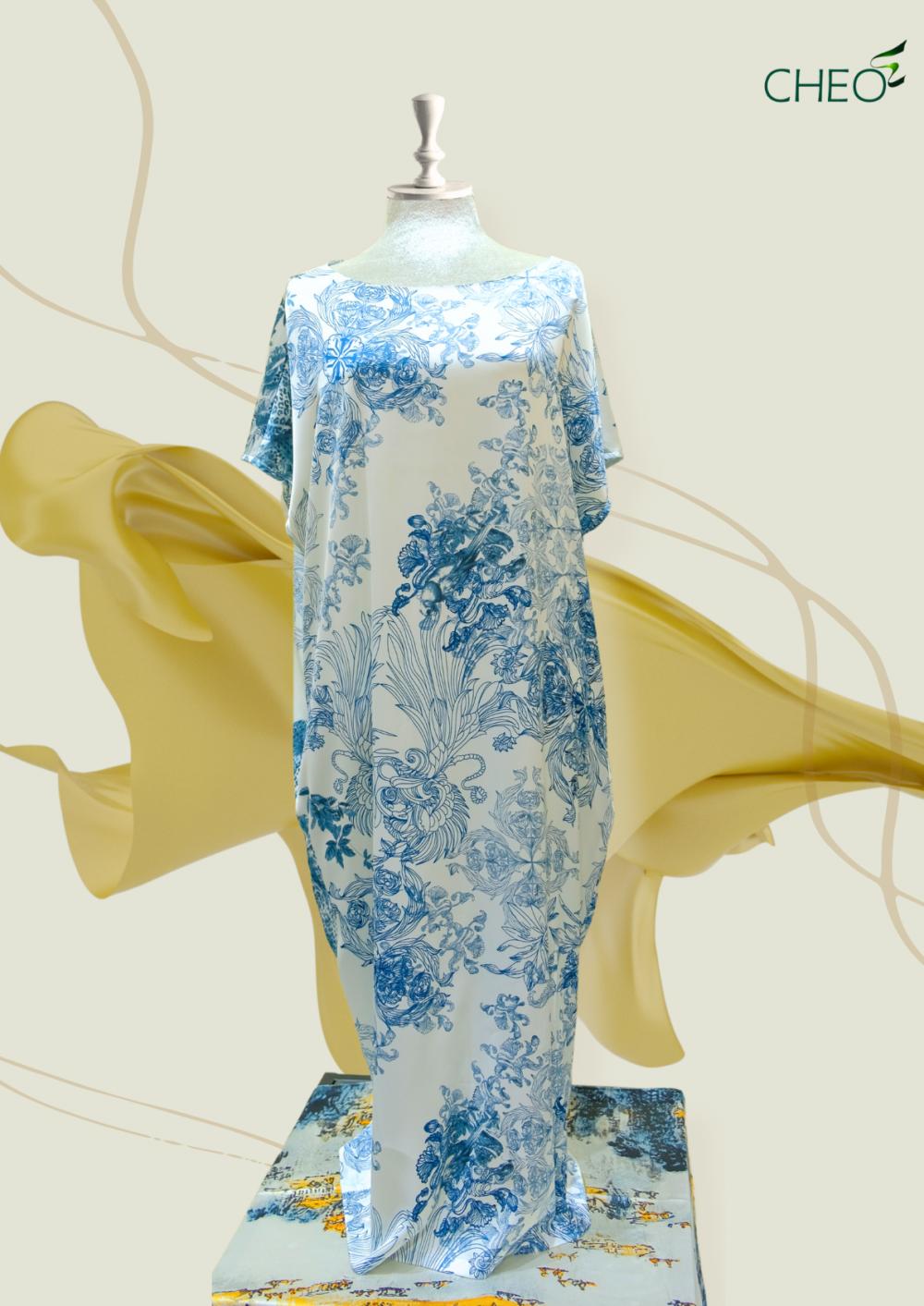 Váy suông cánh dơi Trắng 