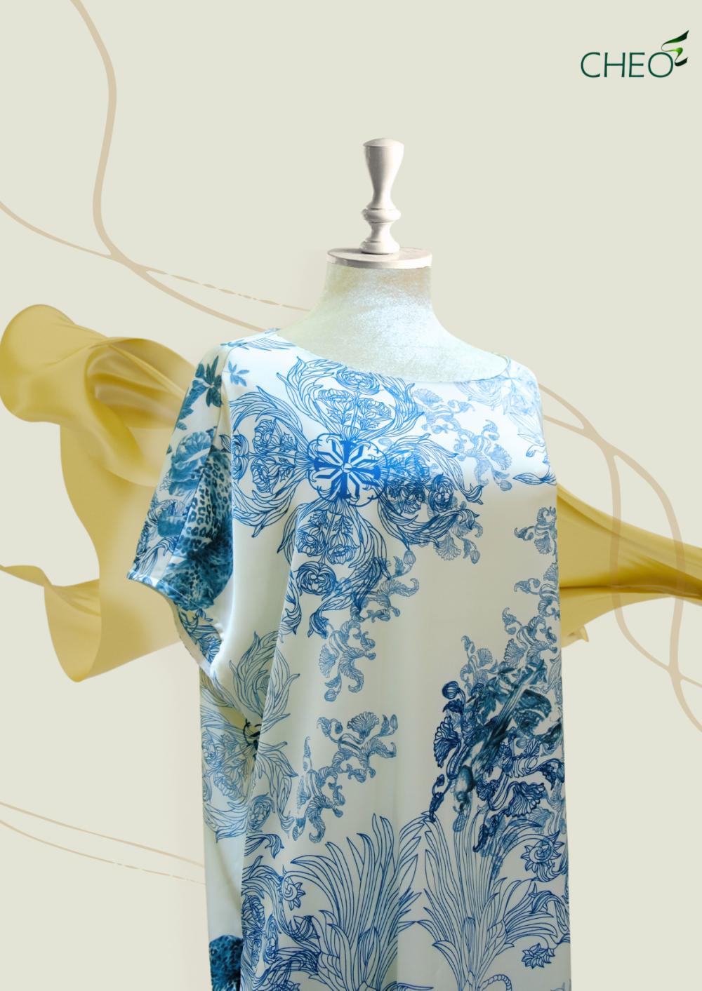 Váy suông cánh dơi Trắng 