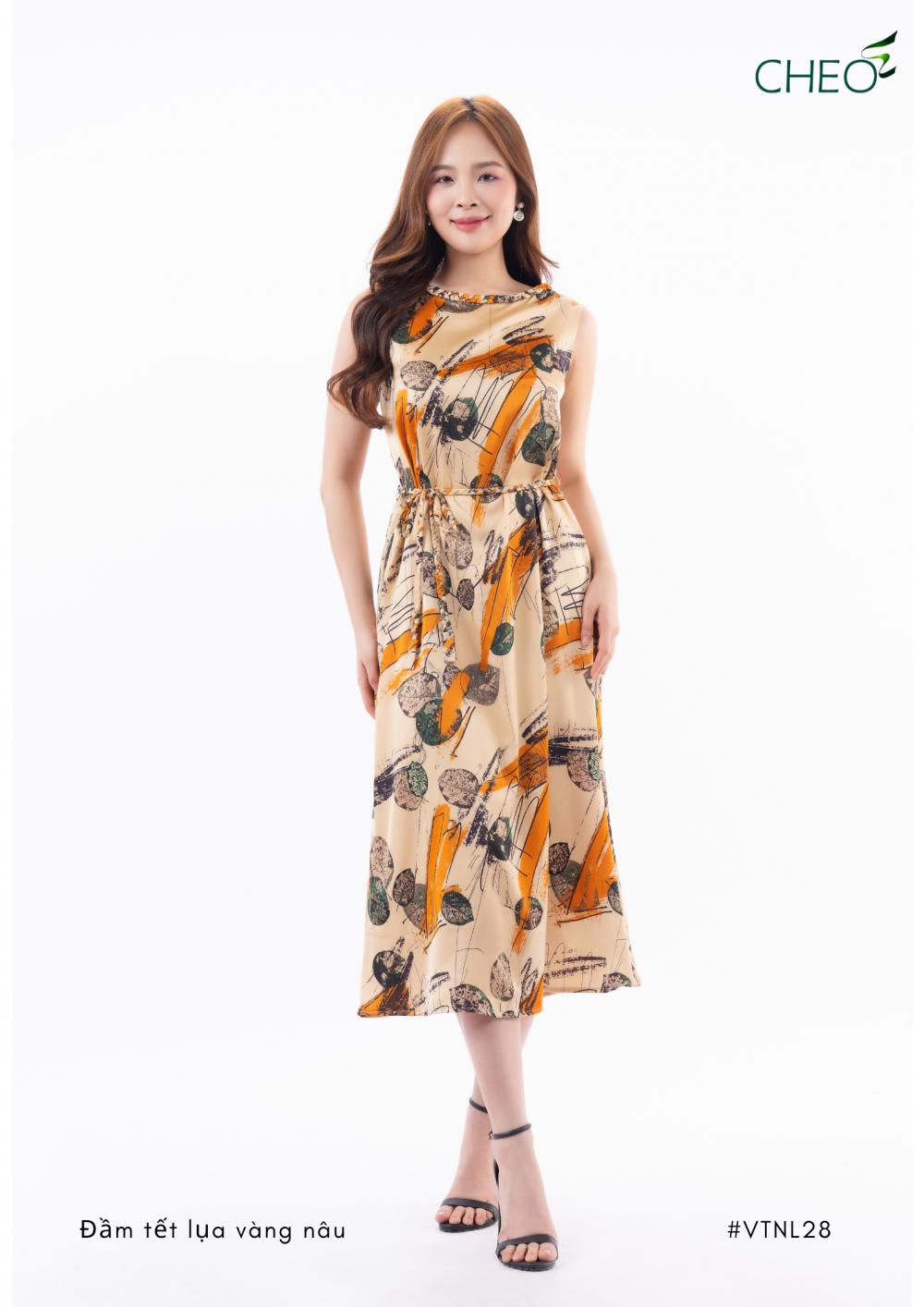 ĐẦM TẾT LỤA VÀNG NÂU